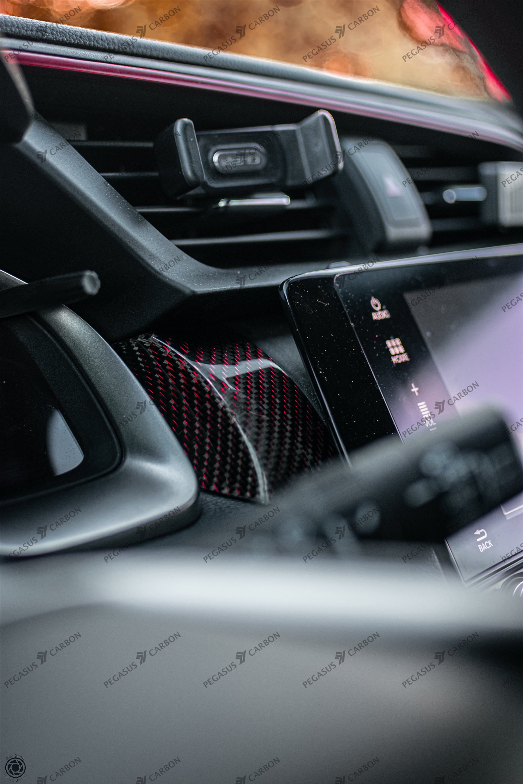 Honda Civic 10th Gen Carbon Fiber Interior Trims (2016 +) - Pegasus Carbon